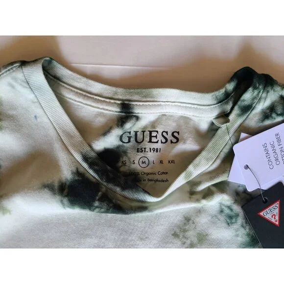 Guess Short-Sleeve Basic Tie-dye Logo Graphic T-Shirt Size L - Picture 4 of 6
